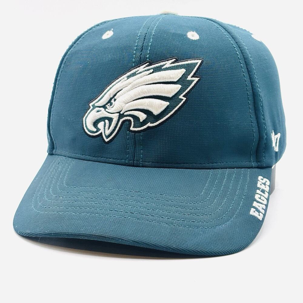 Philadelphia Eagles Hat Cap Hook Loop Mens Green '47 NFL Football